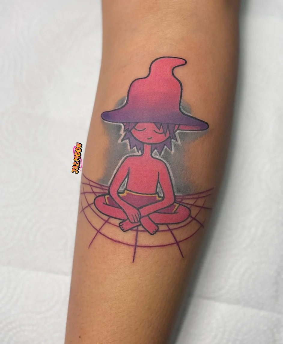 Tatouage anime en couleur